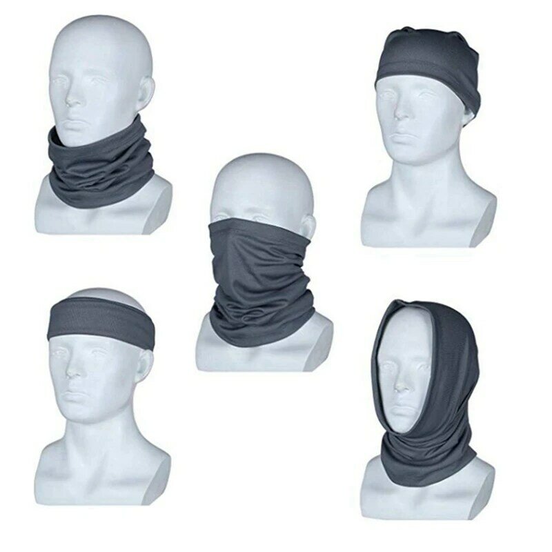 Écharpe de tête multifonctionnelle anti-poussière, 6 pièces, protection solaire d'extérieur, d'été, bandeau, vêtements pour couvrir le visage