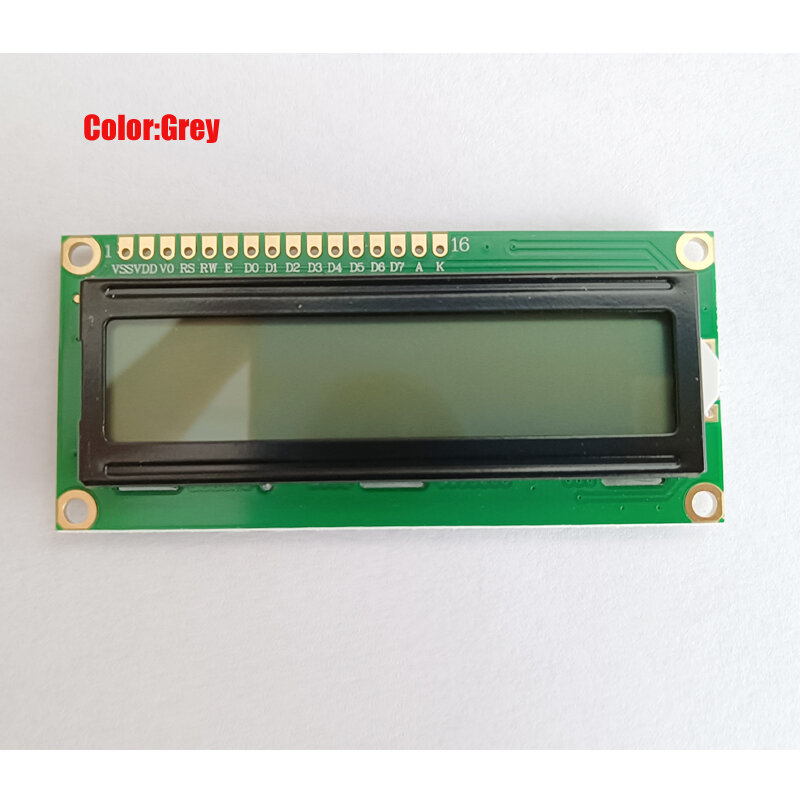 Módulo da tela do LCD xabl 1602 1602a 16x2, lcm, azul, cinzento, amarelo, iic/i2c, 4 relação, 5v, 3.3v