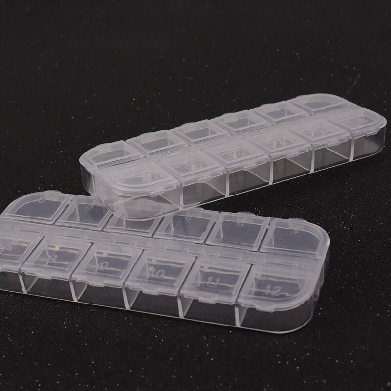 Caixas de jóias de plástico caixa de ferramentas de plástico ajustável artesanato organizador de armazenamento contas pulseira caixas de jóias embalagem por atacado