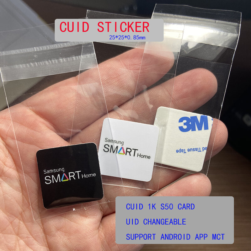 Aplicación de Android CUID MCT, NFC cambiable, 1k, s50, 13,56 MHz, Keyfob, bloque 0, grabable, 14443A, CUID, UID, cambiable, NFC, 10 unids/lote