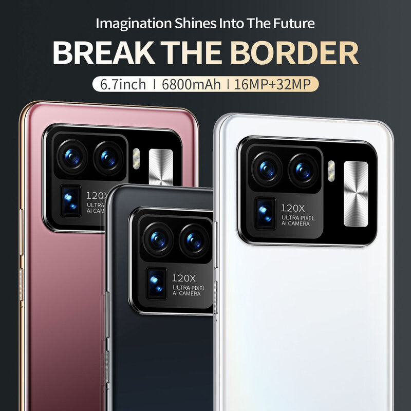 Cellphone Xiomi Mi 11 Ultra Global Version Smartphone 5G MTK6889 16GB+512GB 16MP+32MP 6800mah Android10 6.7Inch MobilePhone