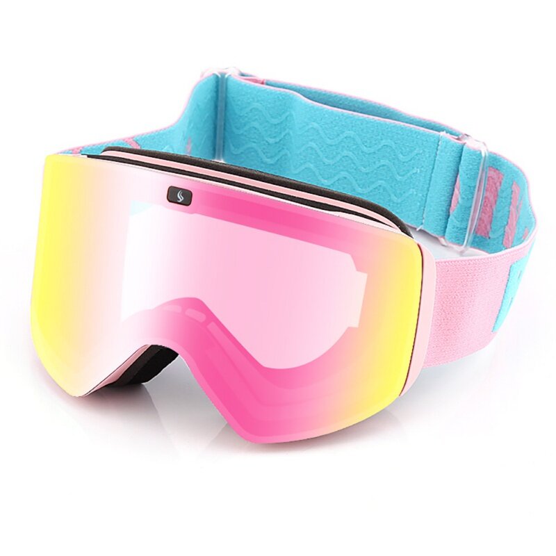 Pria Musim Dingin Ski Kacamata Snowboard Salju Kacamata Anti-kabut Besar Ski Kacamata Masker Perlindungan Sinar UV
