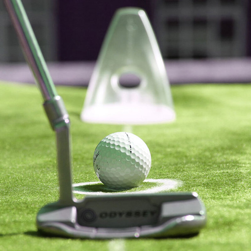 Pressão de colocação do instrutor de golfe auxiliar escritório casa tapete prática putt objetivo para golfe pressão putt trainer abs alta qualidade 5 cores