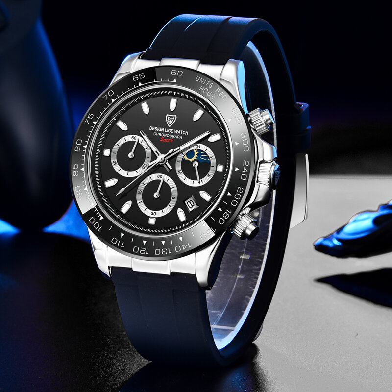 2022 lige relógios masculinos marca de luxo à prova dwaterproof água quartzo relógio de pulso para homem data silicone esporte relogio masculino montre homme
