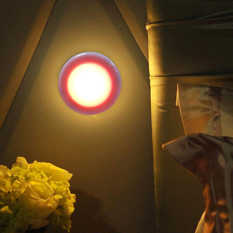 ワイヤレスリモコンの寝室の夜の光のrgb調光対応パックランプバッテリー13色階段キッチンライトledキャビネットランプ