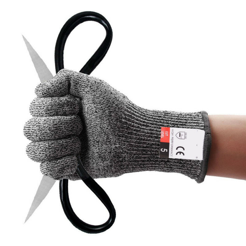 Anti-cut Outdoor Angeln Handschuhe Messer Cut Beständig Schutz Touch Screen Anti-Slip Ultra-dünnen Stahl Draht mesh Handschuhe
