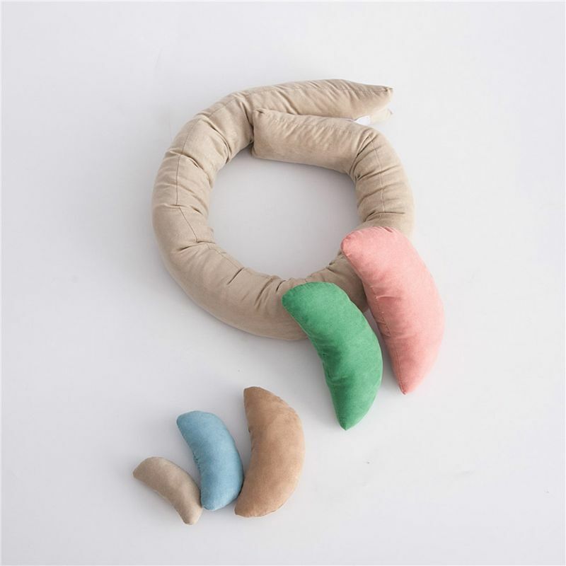 D7YD Newborn Photo Shooting Pillow Children Baby Photography Pillows Photography Props Donut Big Day Recording Memories