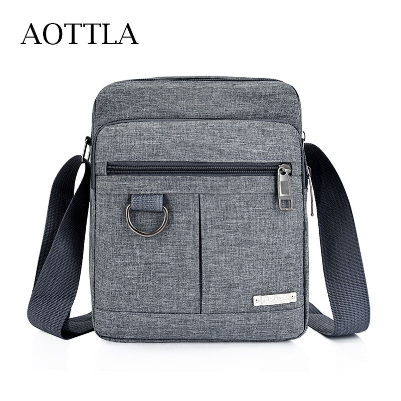 AOTTLA Men's Shoulder Bags Casual Fashion Messenger Bag Light Pack For Work Business Men Bag Oxford Tote Packs Unisex Travel Bag