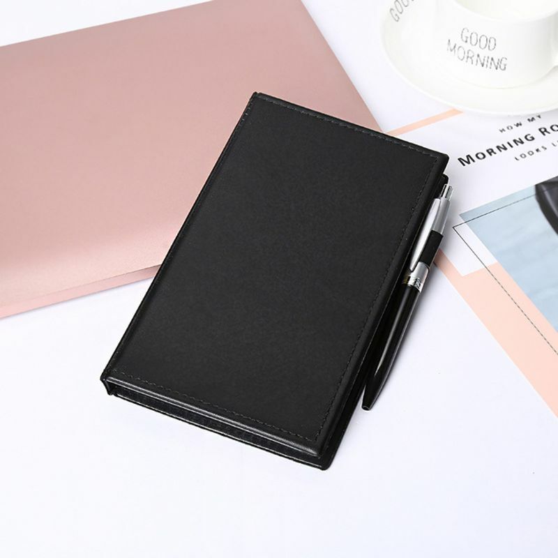 Креативный блокнот с липкими нотами, канцелярский кожаный дневник, записная книжка с ручкой для офиса