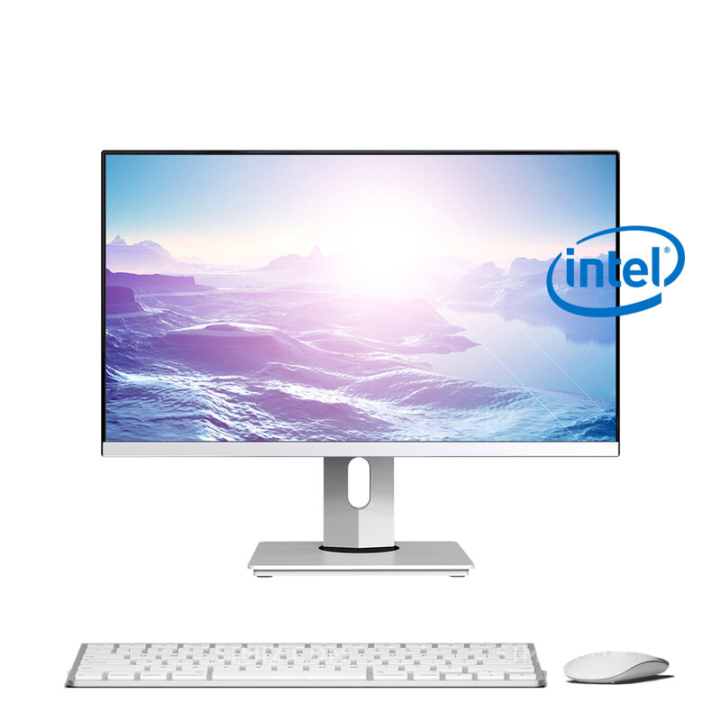 Computer Desktop da ufficio tutto in uno da 23.8 pollici, processore Intel core i5 4300m, SSD 8G RAM 256G, installa il supporto Linux perde 10