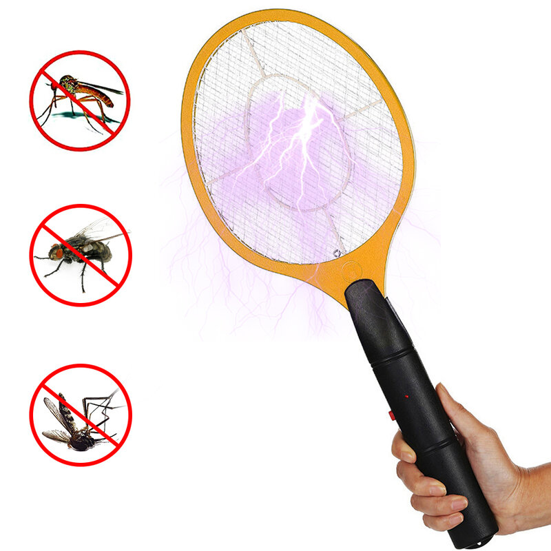 Anti Nyamuk Terbang Tanpa Kabel Daya Baterai Listrik Terbang Pemukul Nyamuk Bug Zapper Raket Serangga Pembunuh Rumah Bug Zapper Musim Panas