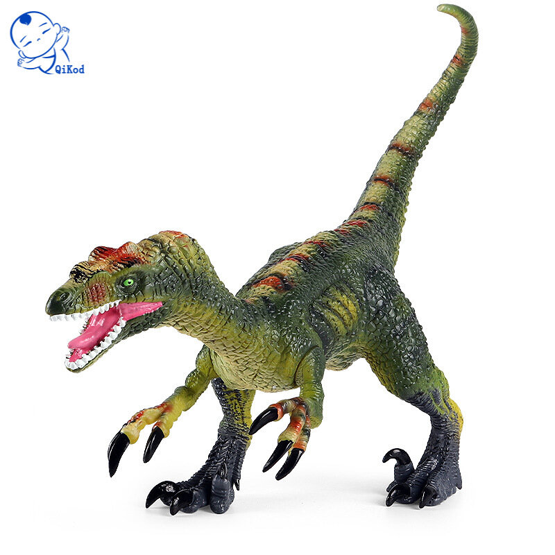 Jurassic Tyrannosaurus Velociraptor เคลื่อนย้ายตุ๊กตาไดโนเสาร์ World สัตว์รุ่น Soft เด็กคอลเลกชันของขวัญของเล่น