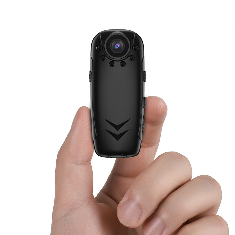 Minicámara grabadora de aplicación de la ley, grabadora de vídeo 1080P, cámara corporal portátil profesional para reuniones, videocámaras de larga duración con batería