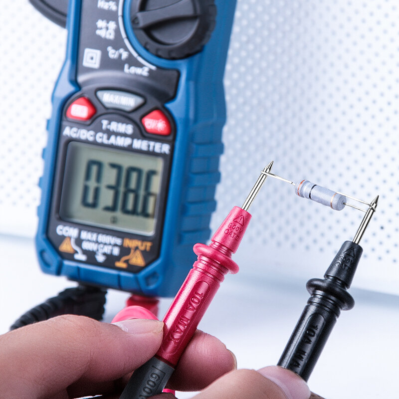 A-BF medidor de pinza Digital multímetro Auto de la gama de CS206B/CS206D actual voltaje temperatura condensador de AC/DC MAX/MIN NCV valores eficaces verdaderos