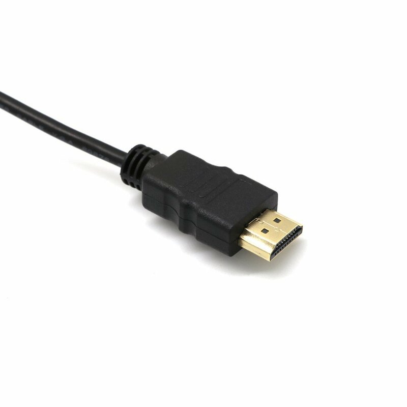 Męski do VGA męskie 15 Pin kabel do adaptera wideo 1.8M/6FT złoty HDMI-compatible1080P 6FT do TV DVD BOX