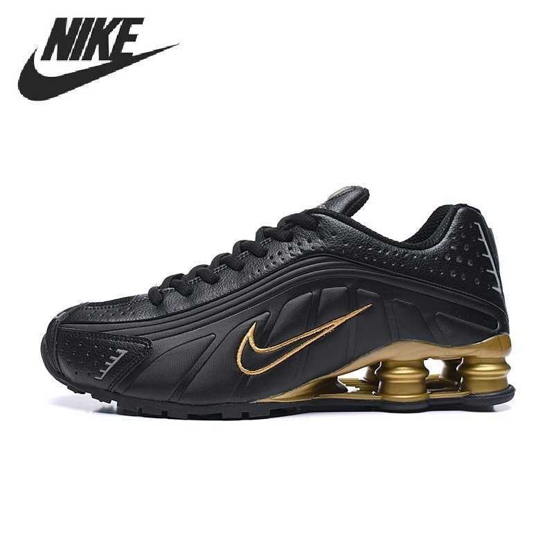Nike Original-Sepatu Lari SHOX R4 Sneakers Kolom Udara Pria Wanita Eur 36-46 Barang Baru