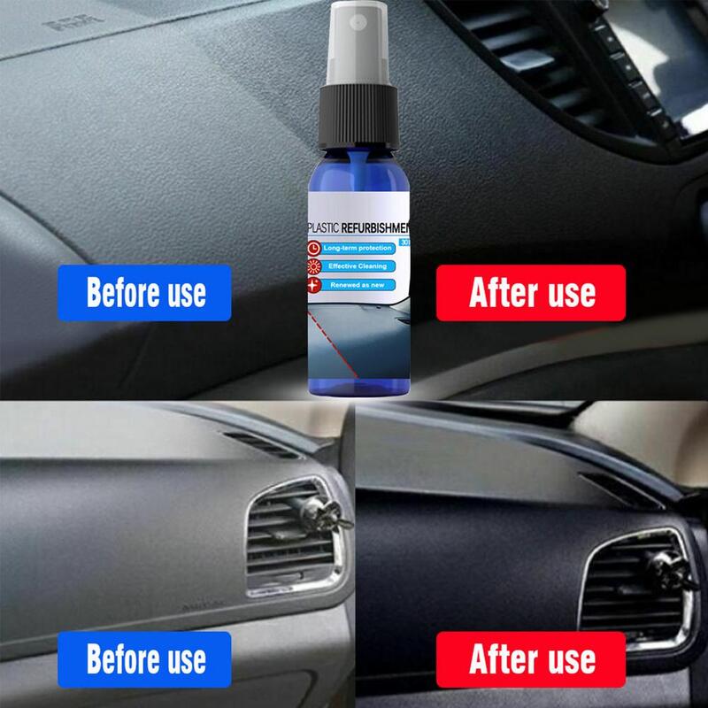 Spray intérieur de voiture, Agent de rénovation anti-poussière pour tableau de bord