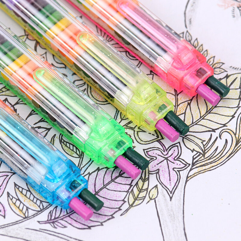 20 Colors Crayons Creative Kawaii Crayons Colored Graffiti Pen Stationery Gifts For Kids Painting Wax Crayon Pencil