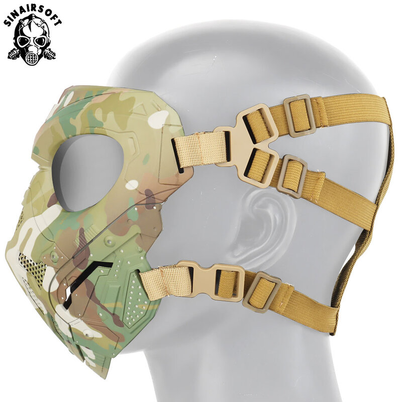 Tactical Lurker Masks Shooting Hunting Paintball Masks Men Full Face Airsoft Cycling Hiking Comfortable CS Hunting Military Mask