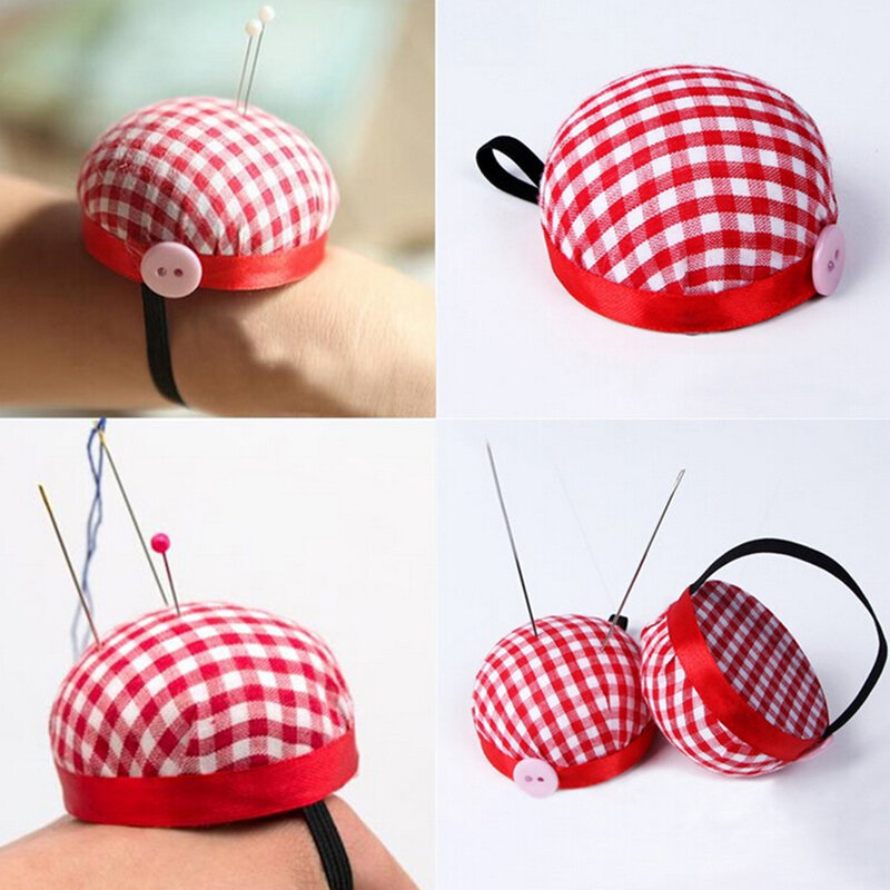 Narzędzia do haftu krzyżykowego śliczne pomidor pin plaid przenośny ręczny nadgarstek pomidorowy wkładka do igły