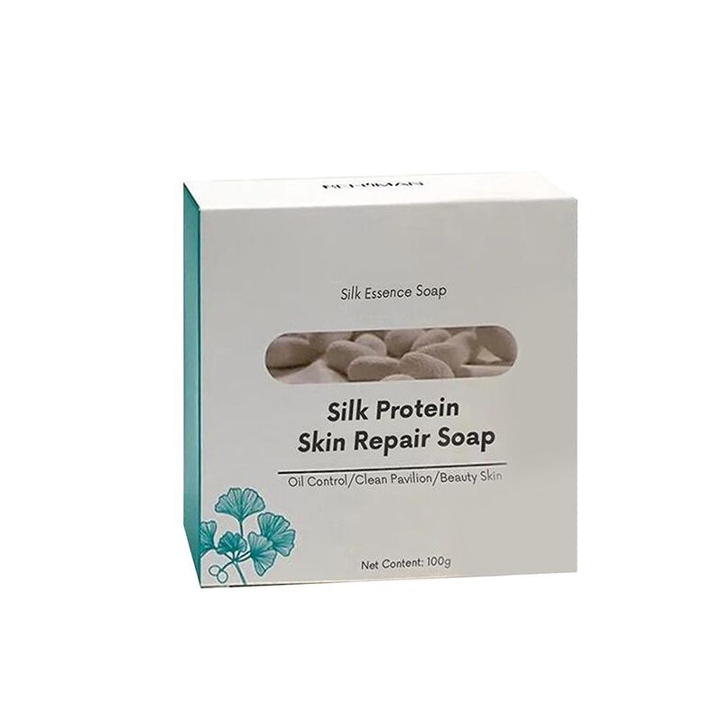 Hidratante reparación neto acné Super largo cepillado limpieza jabón de proteína de seda Reparación DE LA PIEL jabón esencia Control de jabón de aceite