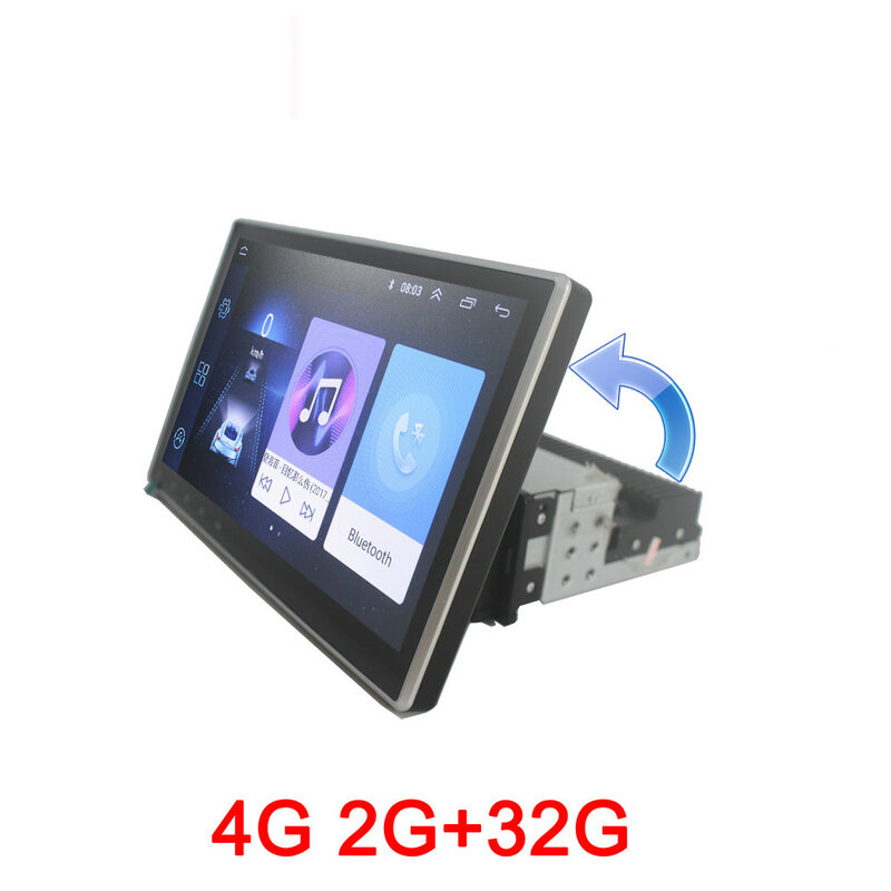 10.1 cal 1DIN Android 10 Radio samochodowe GPS Autoradio Mp5 Multimedia radio samochodowe odtwarzacz wideo Bluetooth WIFI lustro Link Audio Stereo