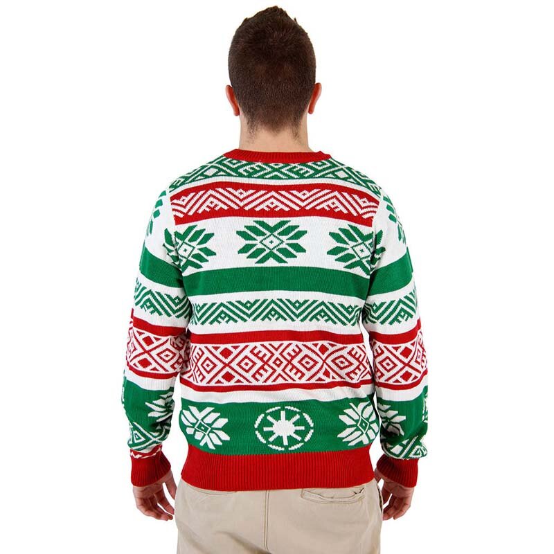 클래식 프린트 니트 풀오버 긴 소매 캐주얼 의류 남녀 공용, 크리스마스 스웨터, 가을 겨울 스트리트웨어, 플러스 사이즈
