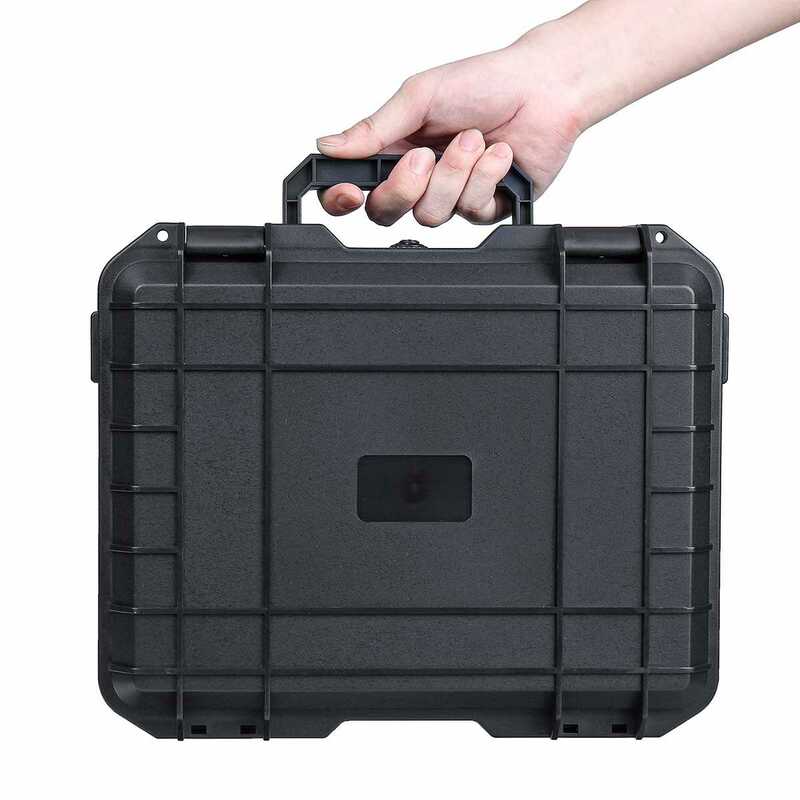 Caixa de ferramentas instrumento à prova de choque portátil caixa de ferramentas caso equipamento de proteção de segurança caixa de instrumentos ao ar livre com espuma pré-cortada