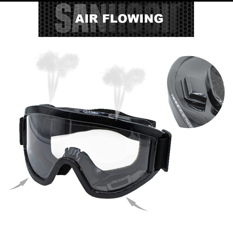 Kacamata Pelindung Pengendara Motor Motocross Kacamata Helm Keselamatan Off-Road Olahraga Luar Ruangan untuk Sepeda Motor