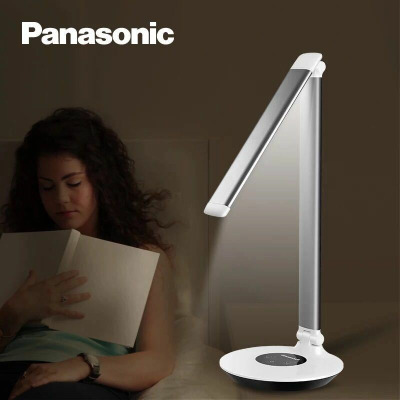 Panasonic Lampu Meja Meja Lampu Mahasiswa Lampu Baca LED Stepless Dimming Lampu Fleksibel Modern Office Home Meja Lampu