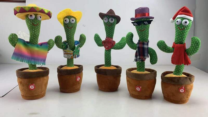 Nieuwe Elektronische Dansen Cactus Zingen Dansen Decoratie Gift Voor Kids Funny Vroege Onderwijs Speelgoed Gebreide Stof Pluche Speelgoed