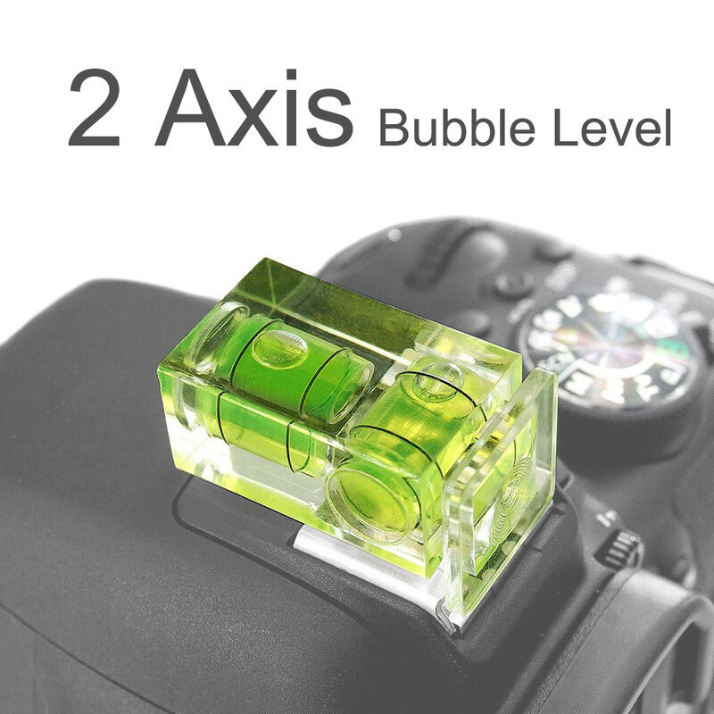 3 axis 2 axis câmera sapata quente bolha espírito nível sapato quente protetor capa de montagem para canon nikon dslr slr câmeras acessórios