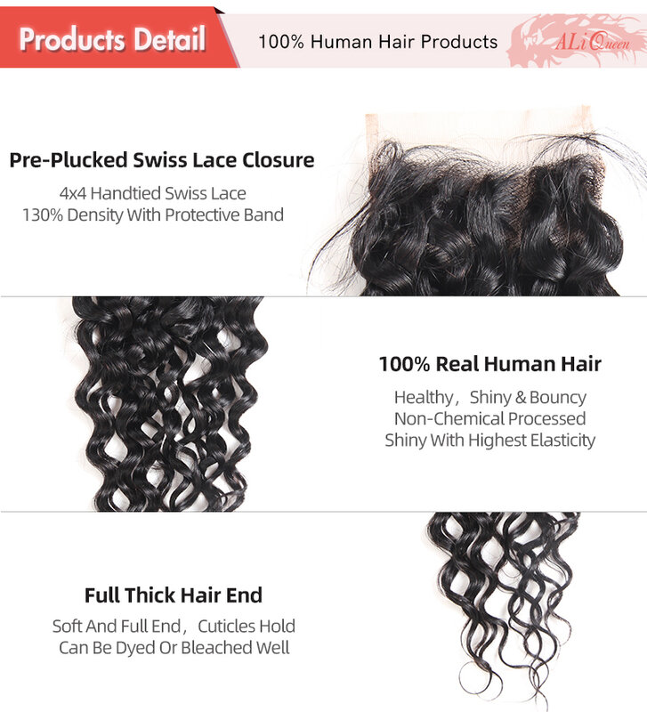 Бразильские волнистые волосы на шнуровке 4x4, человеческие волосы на шнуровке, свободная деталь, 100% бразильские человеческие волосы для женщ...