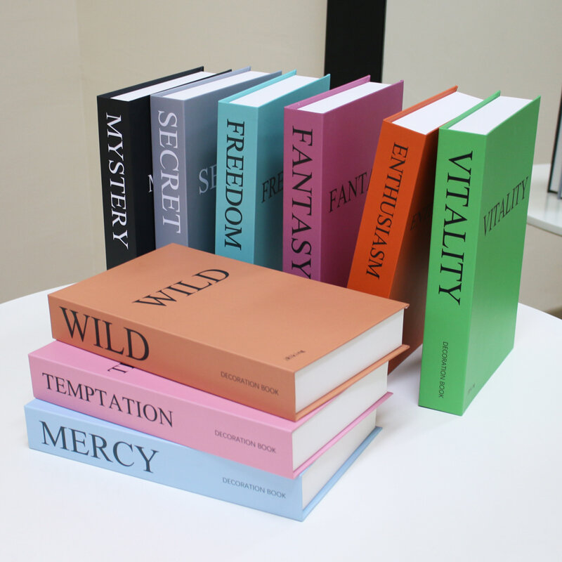 Candy Color Fake Books Fashion Openable Decorative Books for Rooms Creative Living Room Decoration Coffee Table Ornaments Decor