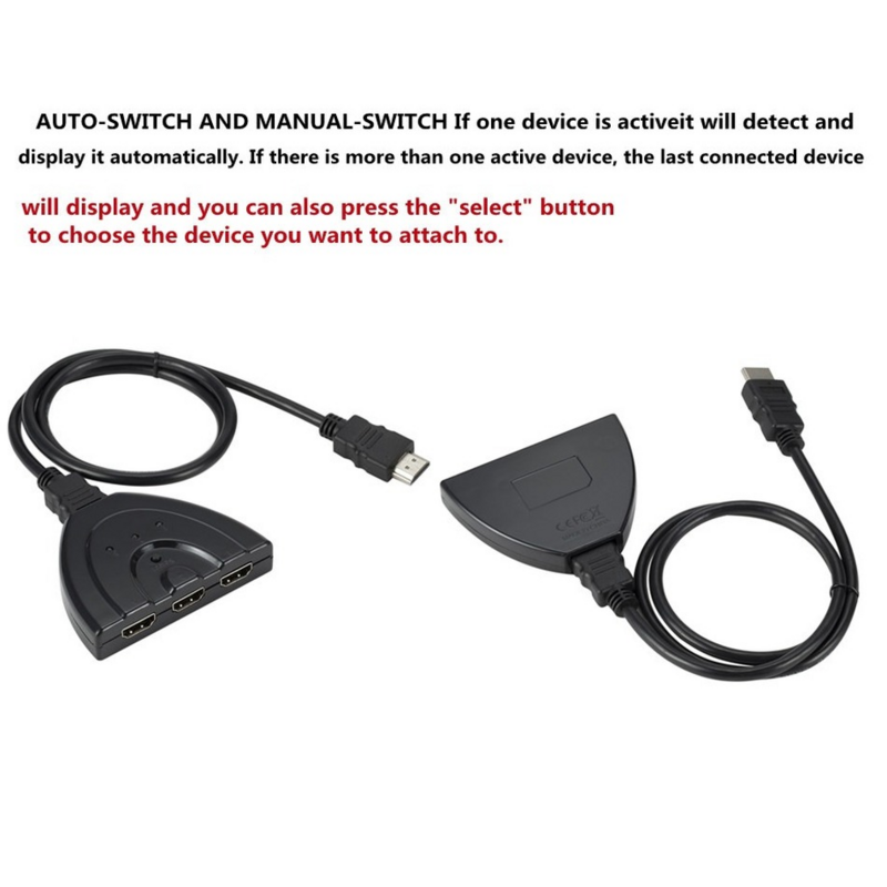 HD Mini 3 Port Splitter HDMI Kabel Adapter 1,4 b 4K * 2K 1080P Switcher HDMI Schalter 3 in 1 heraus Port Hub für HDTV Xbox PS3 PS4