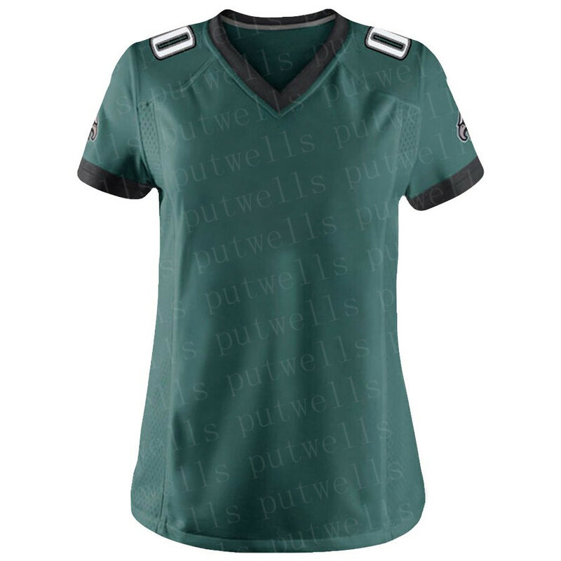 Dostosowane ściegu koszulka damska futbol amerykański filadelfia fani koszulki CARTER REAGOR OWENS GOEDERT CUNNINGHAM parki Jersey