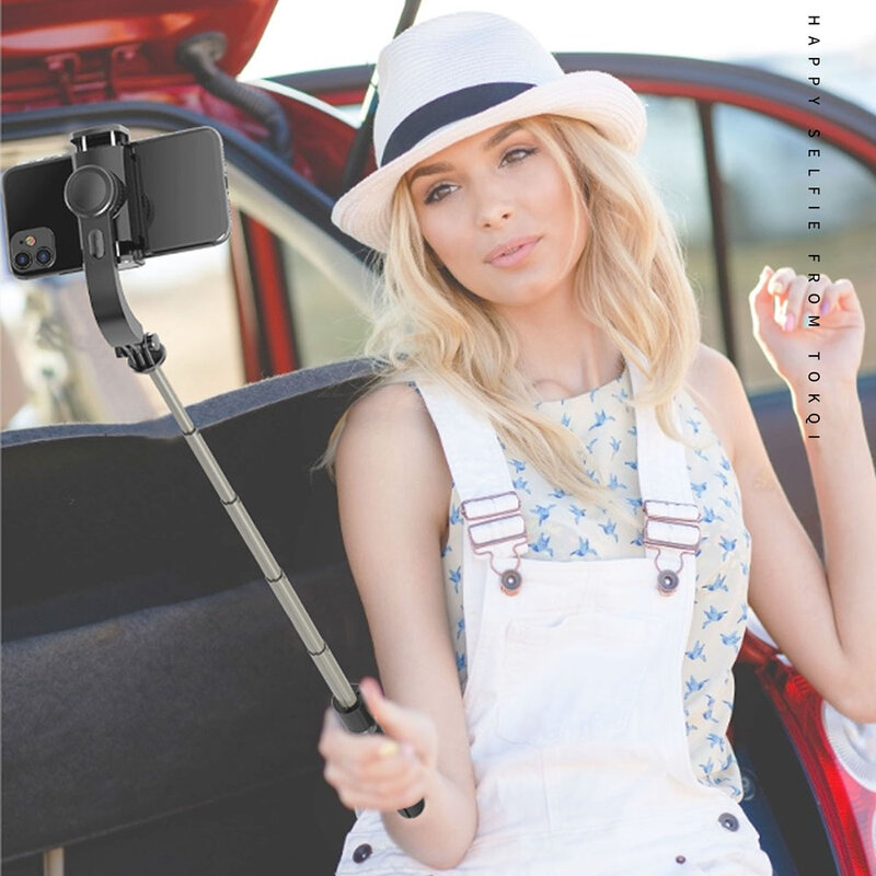 Handy Drahtlose Bluetooth Selfie Stick Stativ Anti-schütteln Handheld Balance Stabilisator