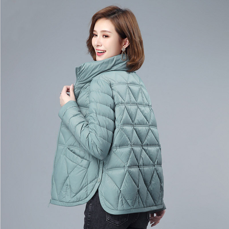 2021 novo para baixo acolchoado jaqueta feminina leve e fina curta moda casual casaco de inverno feminino solto coreano grosso acolchoado jaqueta