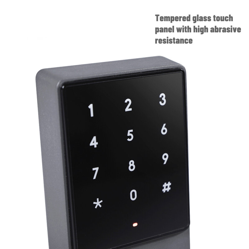 Sistema de bloqueo de puerta estándar, lector de tarjetas de usuario resistente al agua IP68, 125khz, RFID Dual, teclado táctil de Metal 2000