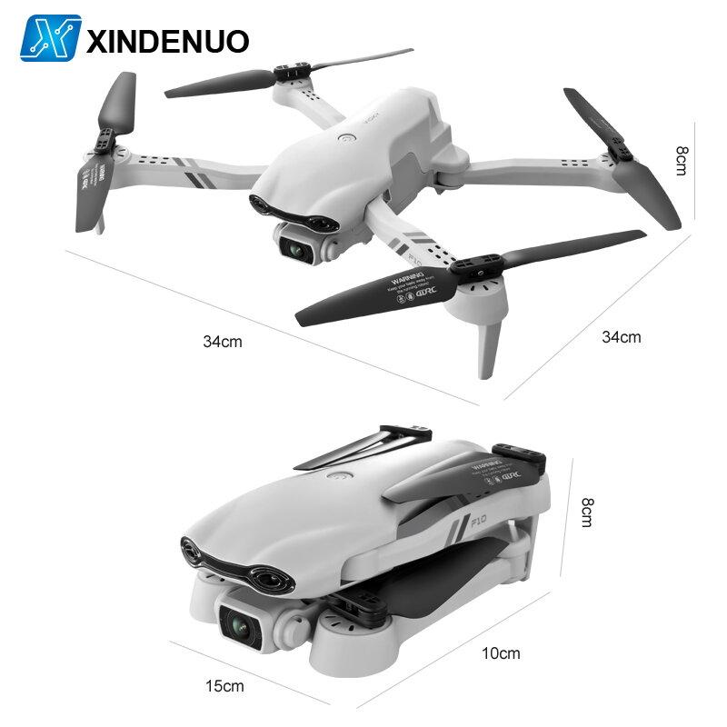 F10 PRO Drone 4K Profesional 6K GPS 5G WIFI FPV Lipat Quadcopter dengan Kamera Mainan untuk Anak Laki-laki RC Pesawat 25 Menit Helikopter Drone