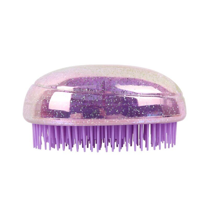 Brosse à cheveux Aurora Starry sky, Mini peigne en forme d'œuf, pour lisser les cheveux, Massage doux du cuir chevelu, Anti-nœud, outils de coiffure