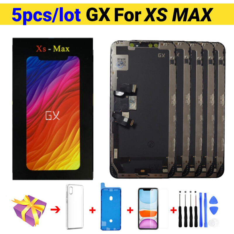 5 Pcs Aaa + + + Gx Oled-scherm Voor Iphone Xs Max Screen Display Vervanging Vergadering Digitizer Touch Pantalla Reparatie Gratis geschenken