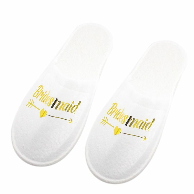 Bridal Wedding Slippers Bride Pajamas Party Hotel Disposable Slipper