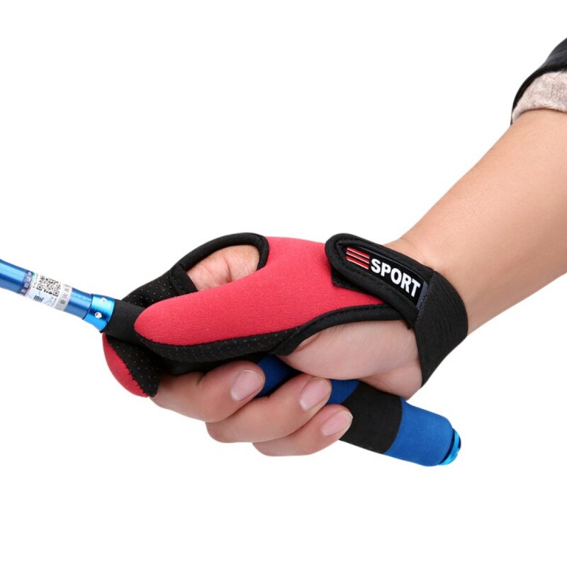 1pcs Fishing Gloves 2 Fingers Breathable Gloves Wearable Anti-Slip Gloves Fishing Finger Protector