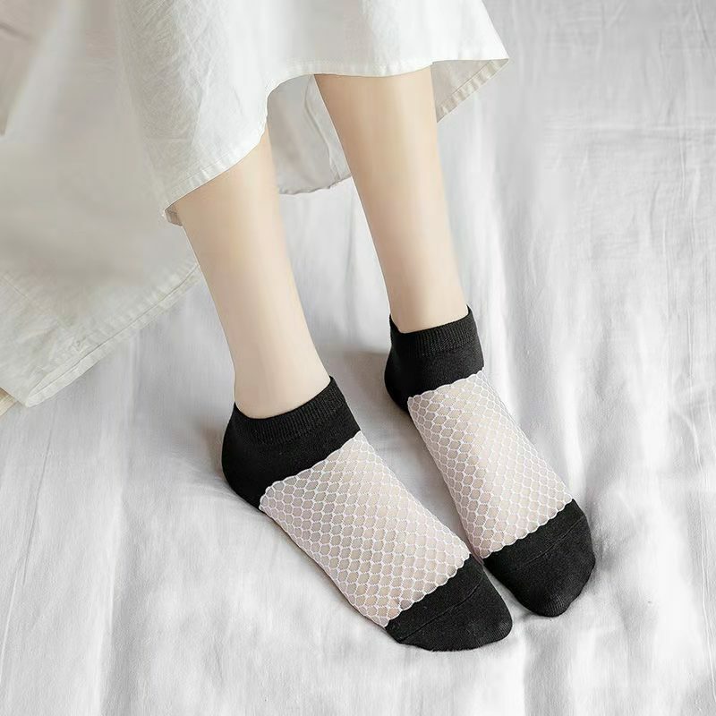 Тонкие прозрачные летние женские носки, 3 пары, женские удобные эластичные короткие носки, модель 2021 года