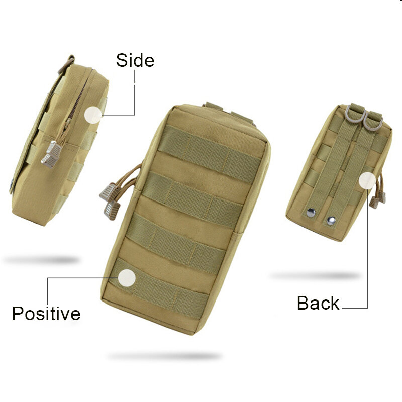 Odkryty polowanie taktyczna wojskowa talia torba Molle EDC torba taktyczna etui na telefon komórkowy taktyczne etui torebki torba myśliwska biegów nowy