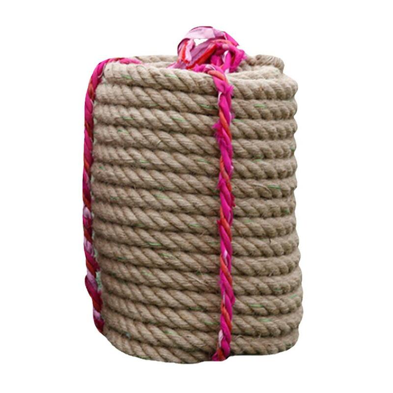 Corda di iuta intrecciata corda di iuta ispessita colorata multifunzionale e naturale corda di corda resistente naturale per artigianato Cat Scr
