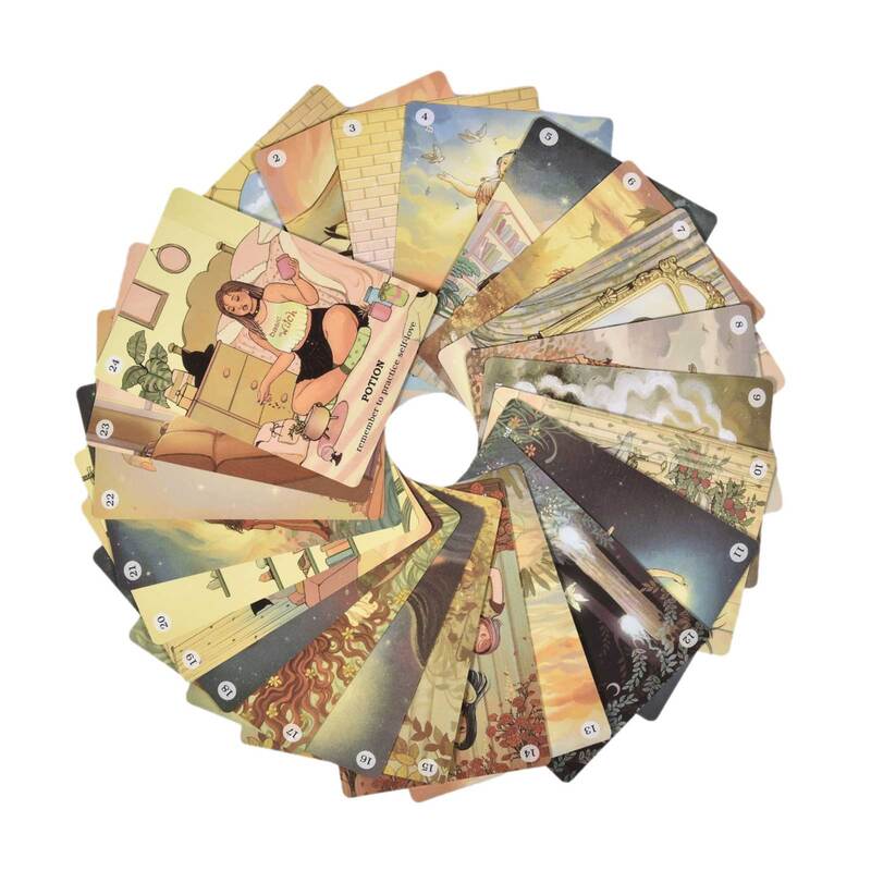 45 قطعة خرافة التارو بطاقة تعزيز الثقة بالنفس ماجيك المجلس لعبة ببطاقات ورقية الإنجليزية العرافة التارو الأسرة حفلة بطاقات للعب