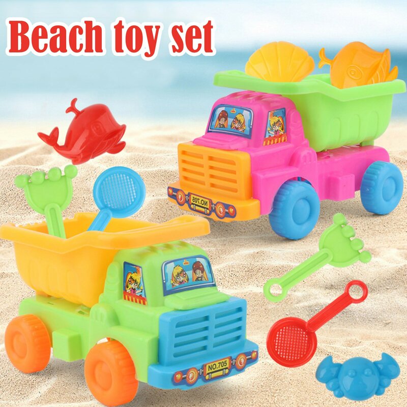 Juguetes de playa para niños, juego de arena, arena, juguete de verano al aire libre, 5 piezas