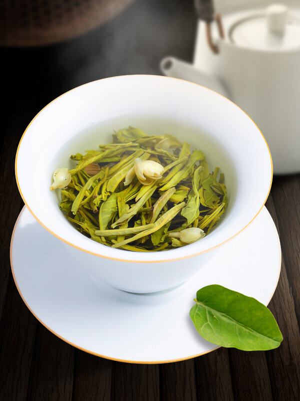 Жасминовый чай, крепкий жасминовый чай, зеленый чай, новый чай, свободный 250 г